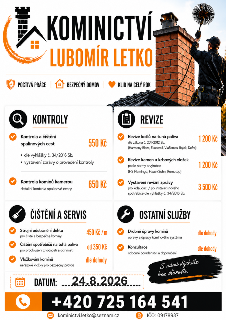 Nabídka kominických služeb